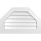 Ekena Millwork Octagonal Top Surface Mount PVC Gable Vent w/ 3-1/2"W x 1"P Standard Frame, 34"W x 22"H GVPOT34X2201SN - alternate 1